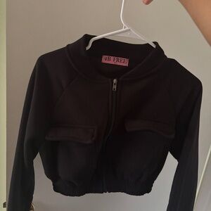 Zip Up Crop Jacket